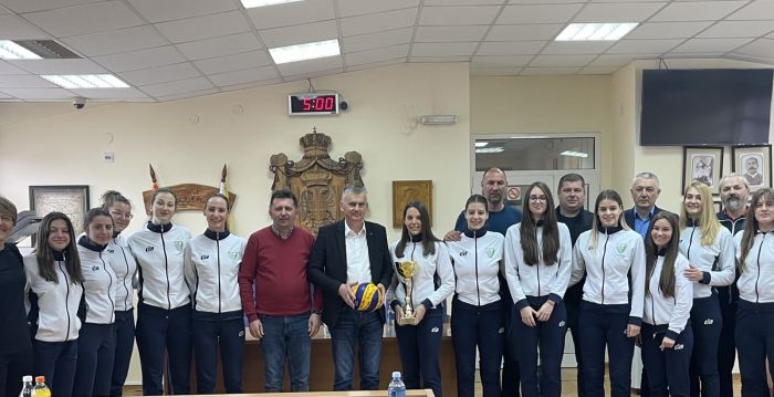 Одбојкашице Златибора на пријему у општини