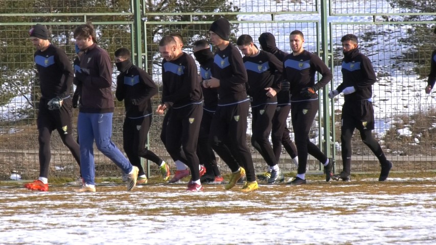 Фудбалери Златибора на тренингу