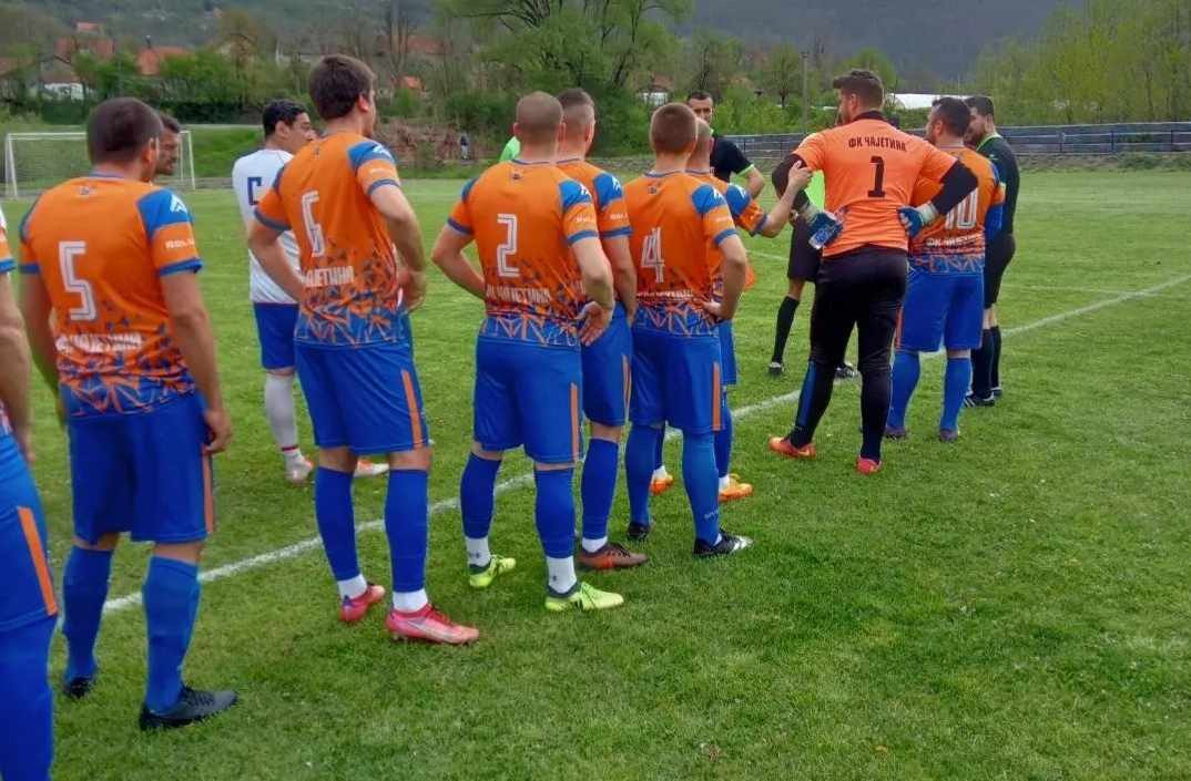 Фудбалери Чајетине на гостовању