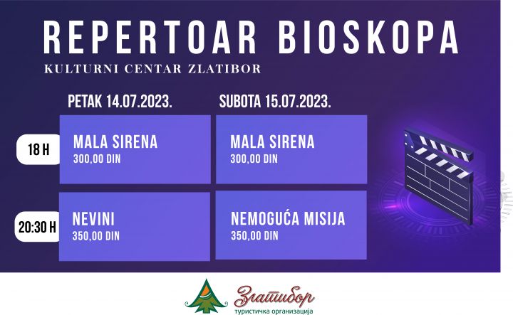 Нове пројекције филмова у биоскопу Културног центра