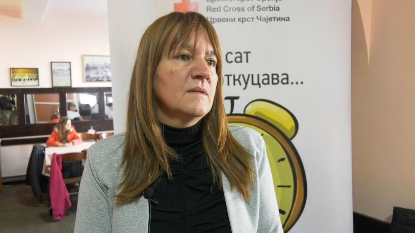 Сања Милосављевић, Црвени крст Чајетина