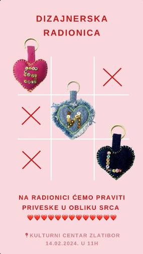 У КЦ Златибор сутра дизајнерска радионица 