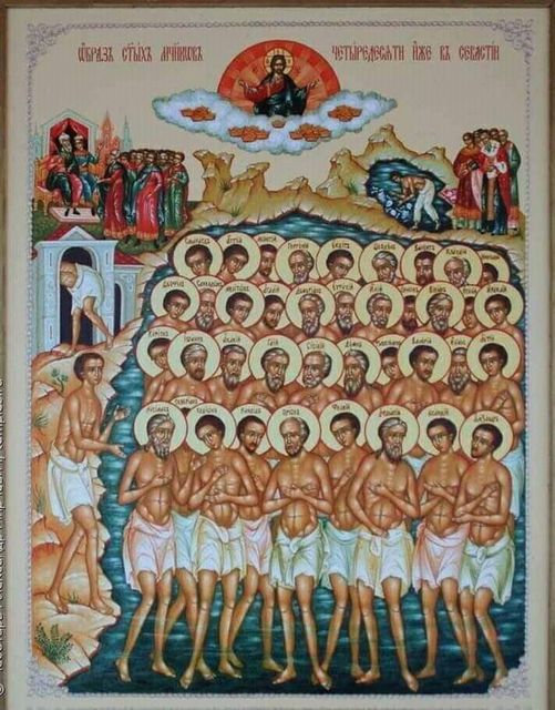 Светих четрдесет мученика, икона Светих четрдесет мученика, икона
