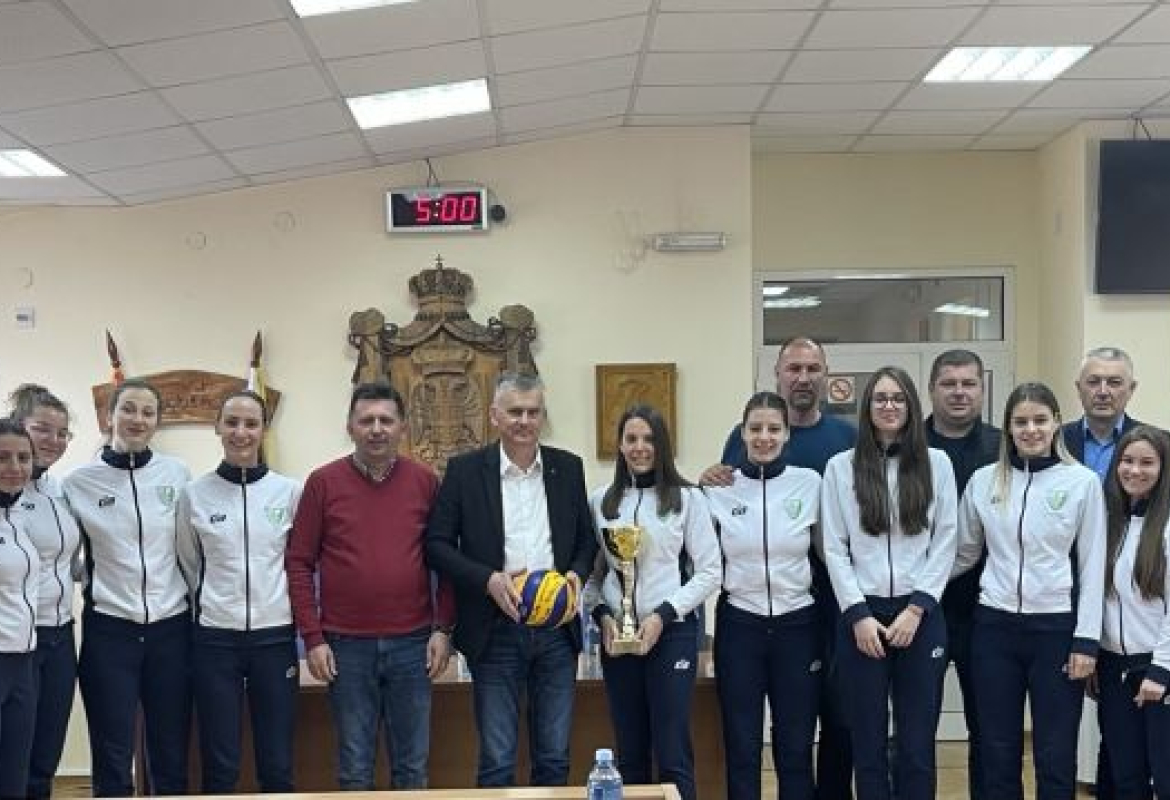 Одбојкашице Златибора на пријему у општини